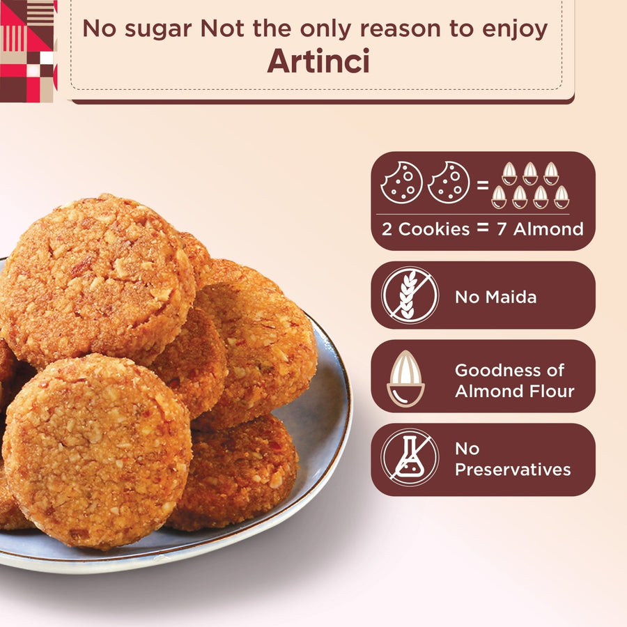 Almond Cookies X Multi packs - Sugar Free, Gluten Free, Keto (185g) - Artinci#sugar-free##diabetic-friendly##weightloss#