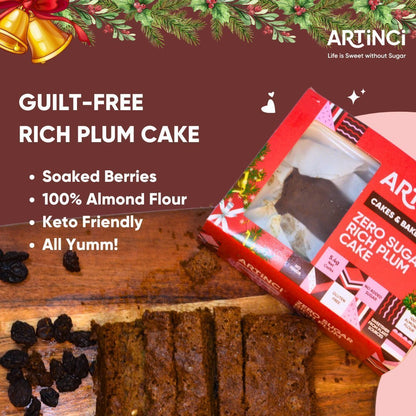 CredOnlyFridays - Sugar free Rich Plum Cake - Gluten free, Keto Friendly - Contains egg - Artinci#sugar - free##diabetic - friendly##weightloss#