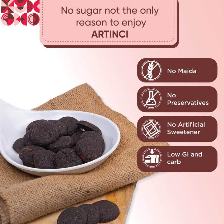 Dark Chocolate Cookies- Keto | Diabetic Friendly | Sugar Free | Low Carb - Artinci#sugar-free##diabetic-friendly##weightloss#