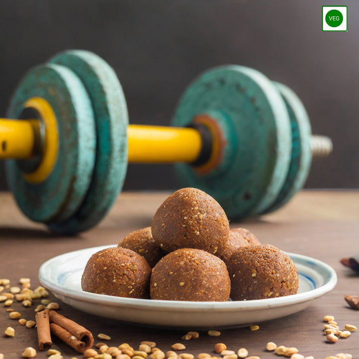 High Protein Combo - Protein Ladoo + Almond marble cake (contains egg) - Artinci#sugar - free##diabetic - friendly##weightloss#