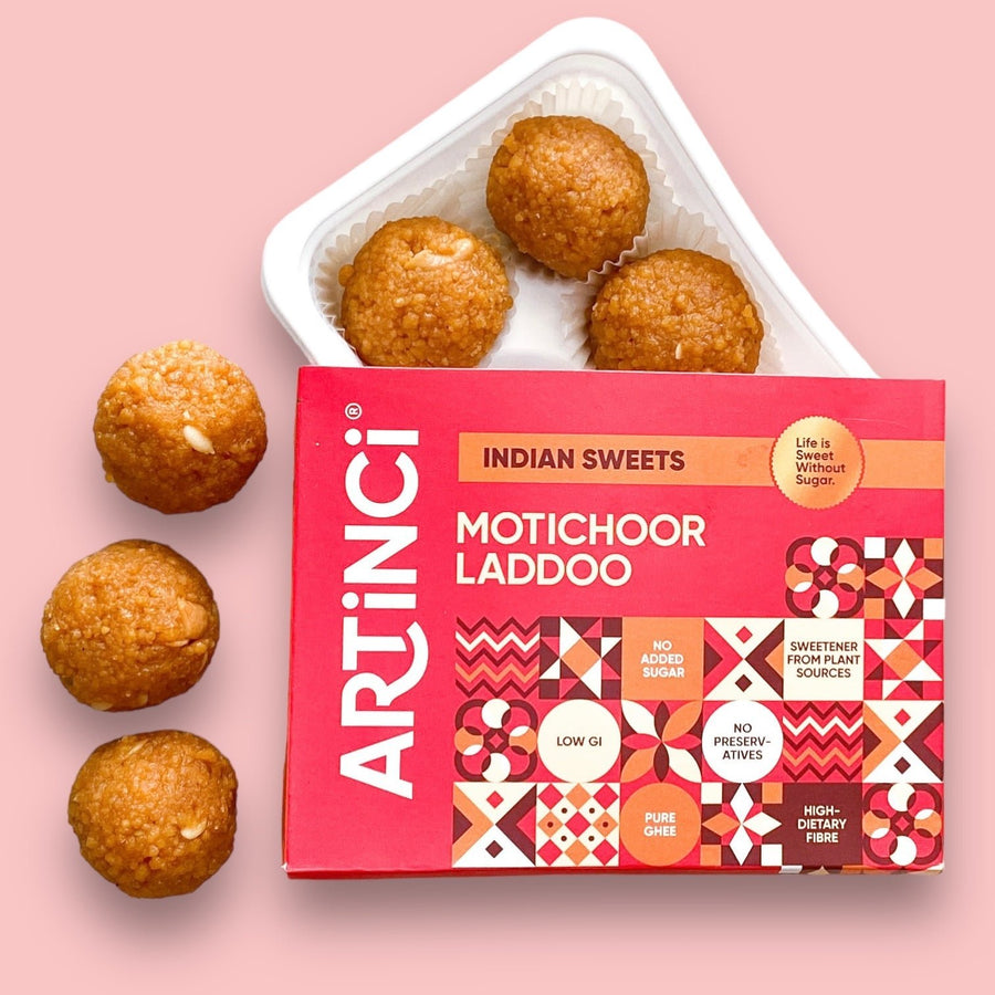 Motichoor Ladoo Made with Pure desi ghee | Sugar free - Artinci#sugar-free##diabetic-friendly##weightloss#