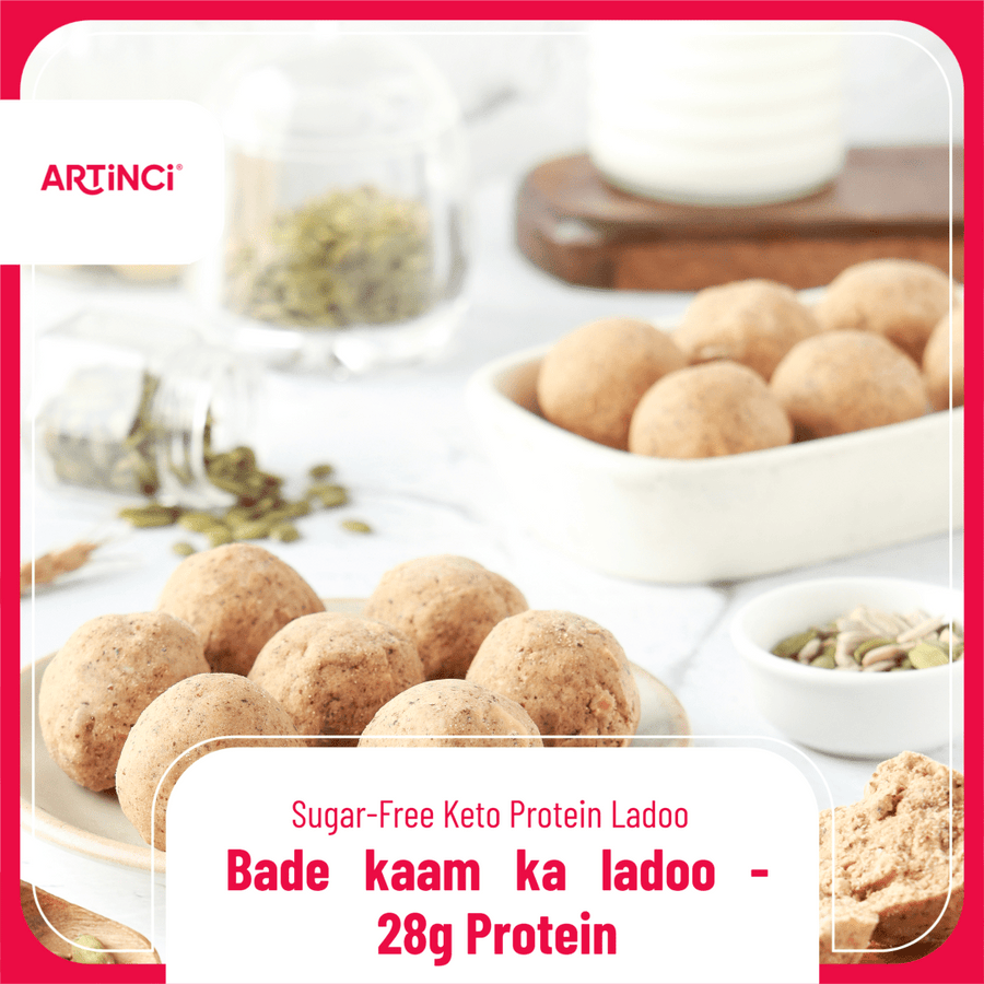 Protein Ladoo (5.5g Protein per ladoo, 28g Protein in a box) - Keto | Sugar Free - Artinci#sugar - free##diabetic - friendly##weightloss#