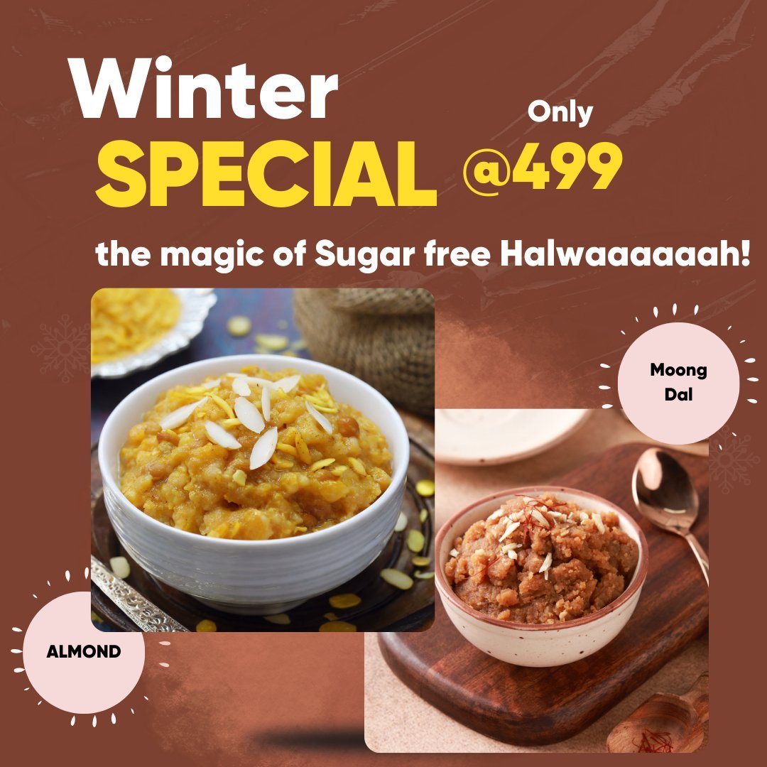 Winter special sugar free halwa combo @499